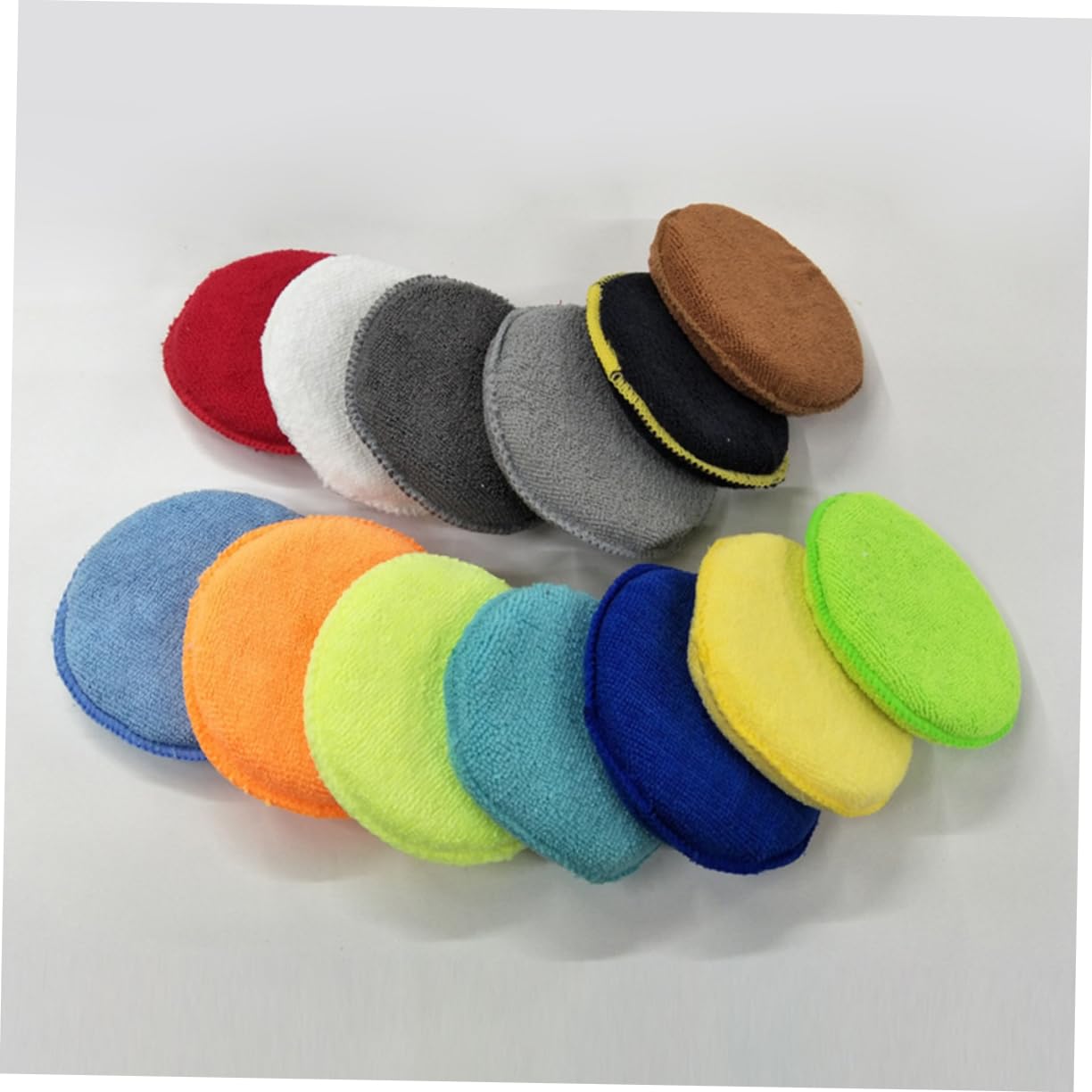 Cabilock 10 PCS Microfiber Wax Applicator Pads Wax Applicators for Car Detailing Random Colors Durable Reusable and Scratch Reducing Design for Smooth Application Random Color