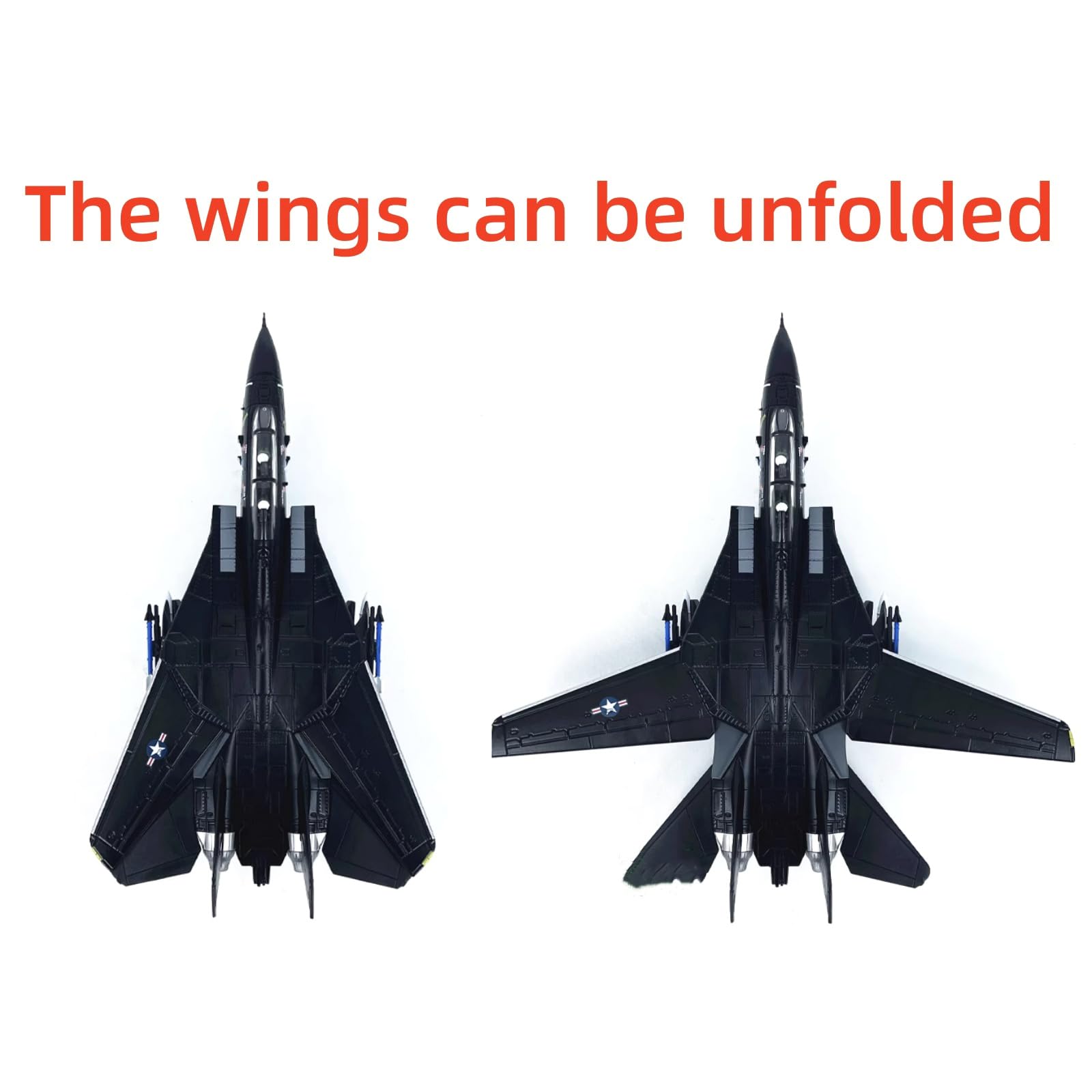 Amazon.co.jp: 1/100スケール アメリカ F14トムキャット 合金戦闘機 VX