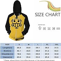 Vista 3 de Luffy - Sudadera con capucha de anime japonés, sudadera de manga larga para cosplay