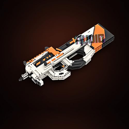 Miniatura 4 de Audio Technics - Bloque de construcción de juguete de disparo simulado, modelo de juguete de disparo Technics P90, compatible con Lego Technic, más