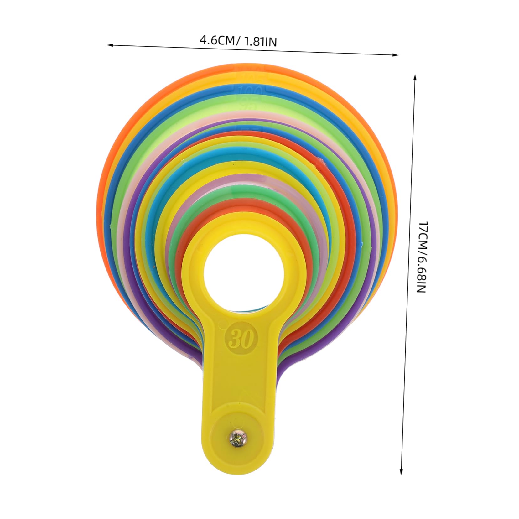COLLBATH Fruits Measurement Rings Precision Grading Tool for Oranges Apples More Easy to Use Gauge for Citrus Measurement Enhances Efficiency Fruit Grading