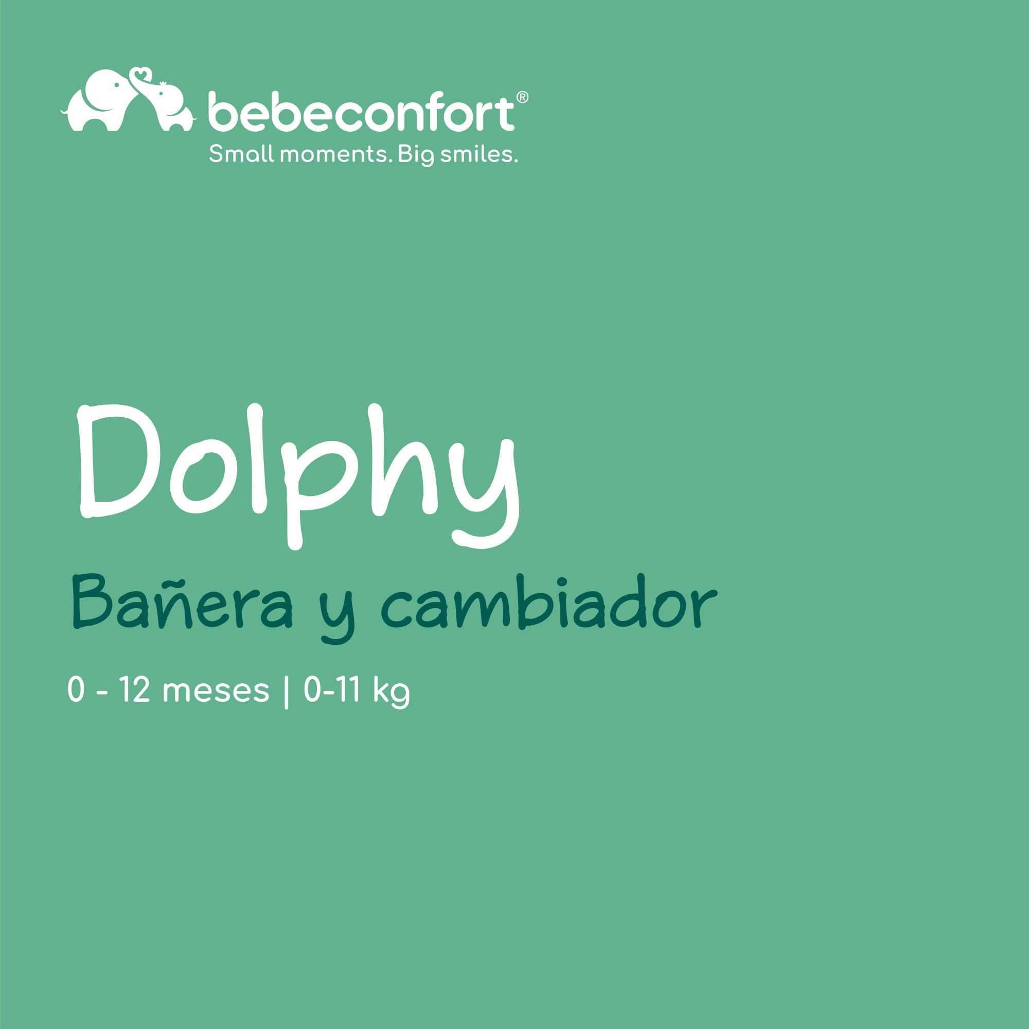 Bebeconfort Dolphy, Bañera Cambiador Bebé 2 en 1, 0-12 M (máx 11 kg), Fácil de Mover 4 Ruedas con Freno, Múltiples Compartimentos Almacenamiento, Colchón Cambiador Acolchado, Fácil Drenaje, Grey Mist