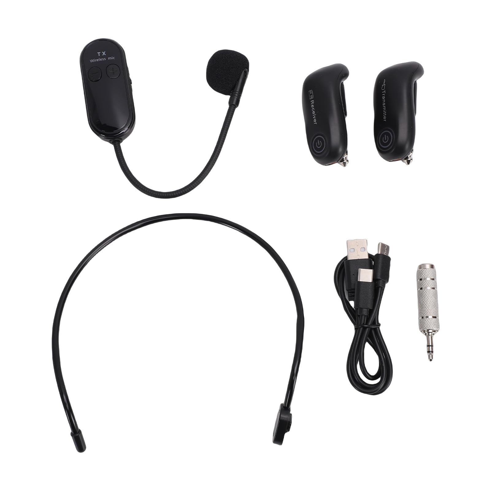 Drahtloses 2.4G Gitarren-Mikrofon-Set mit Headset