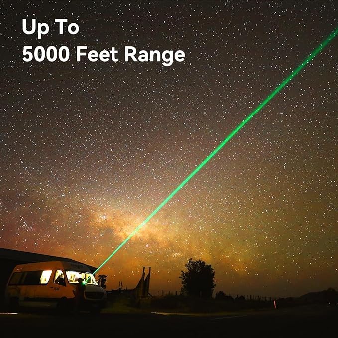 NextTech Latest 2026 High-Power Laser Pointer - USB Rechargeable, 5000m Long-Range Beam - Smart Laser Pen for Presentations, Stargazing & Outdoor Use 3