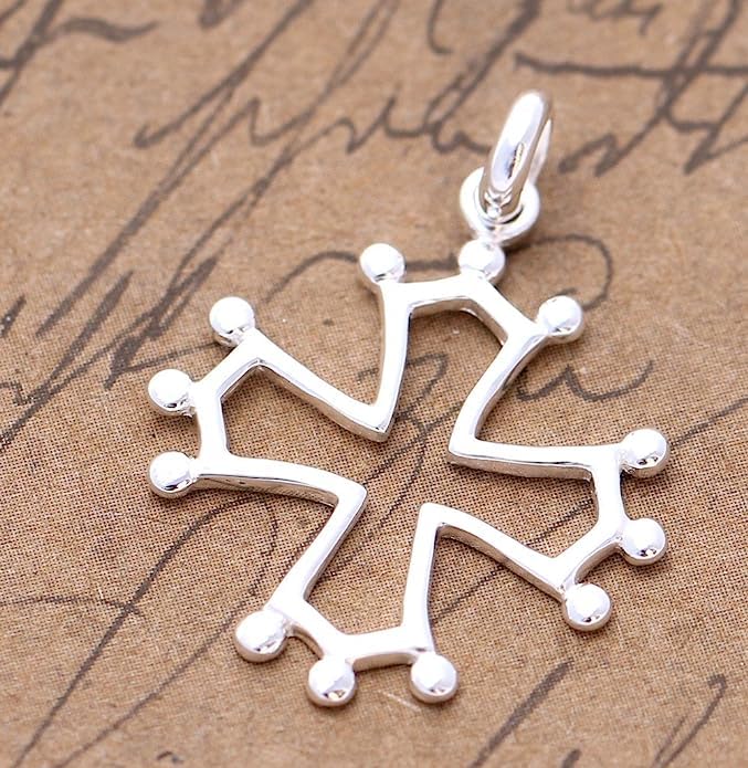 Croix Occitane Argent Pendentif Tata Gisèle Bijou Identitaire