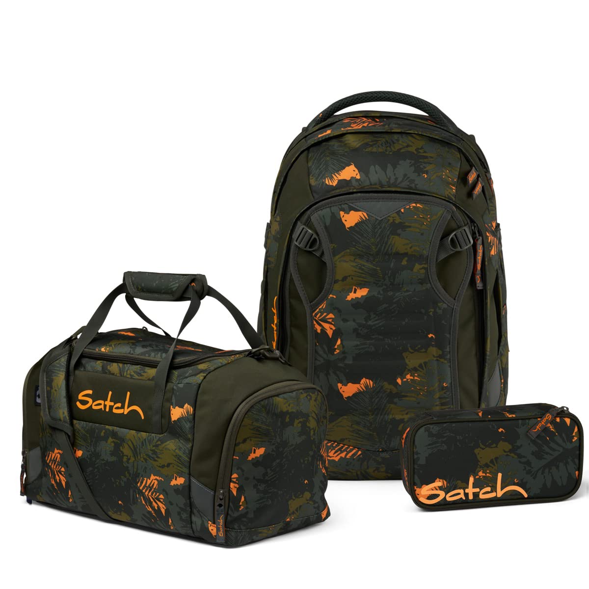 Satch Match Schulrucksack Set 3tlg. inkl. Schlamperbox u. Sporttasche