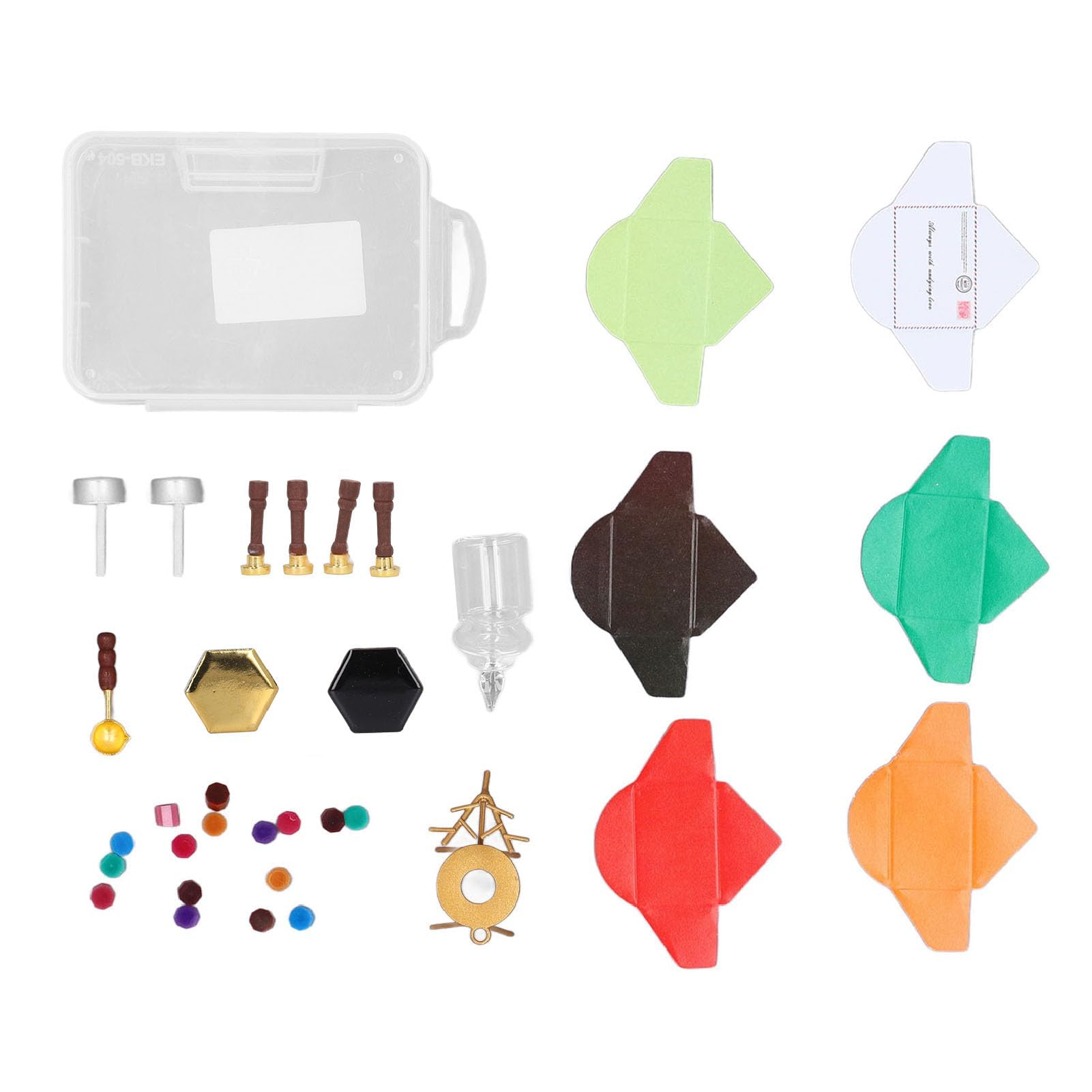 Set di sigilli per ceralacca per casa delle bambole, accessori per casa delle bambole, multiuso, innovativi, squisiti timbri per ceralacca in miniatura (motivo natalizio)