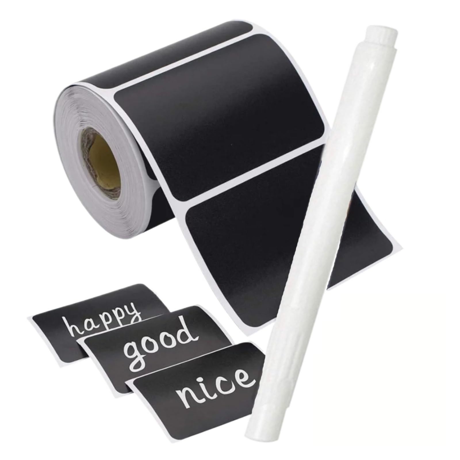 Removable White Freezer Labels, Self-Adhesive Food Storage Stickers