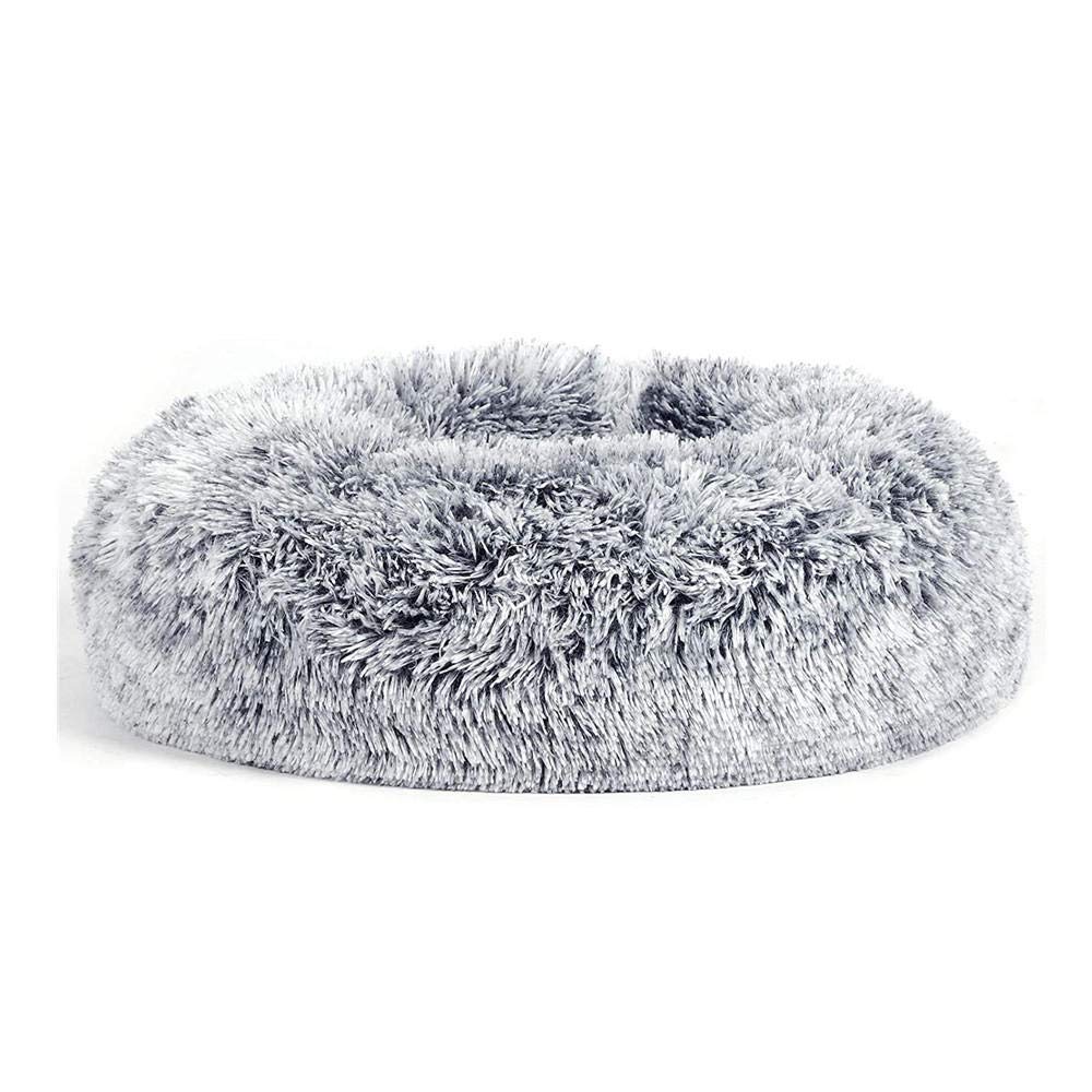 Dog Bed, cat Bed, Soft PV Surface, Small and Medium pet Supplies, Soft and Comfortable Depth Sleep-Light Grey_60cm