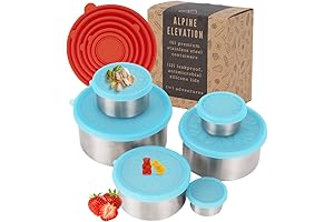 6 Leakproof Stainless Steel Tupperware Sets With Lids