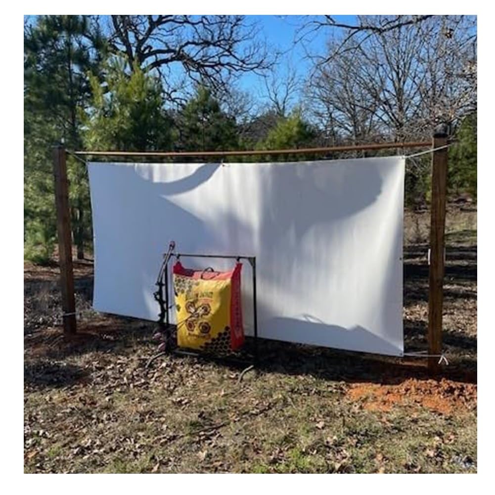 Heavy-Duty Archery Backstop - 2mm Thick, Withstand 50lbs Draw - Backyard Compound Recurve Shooting Practice, Saves of Time Looking for Arrows(150x134 cm)