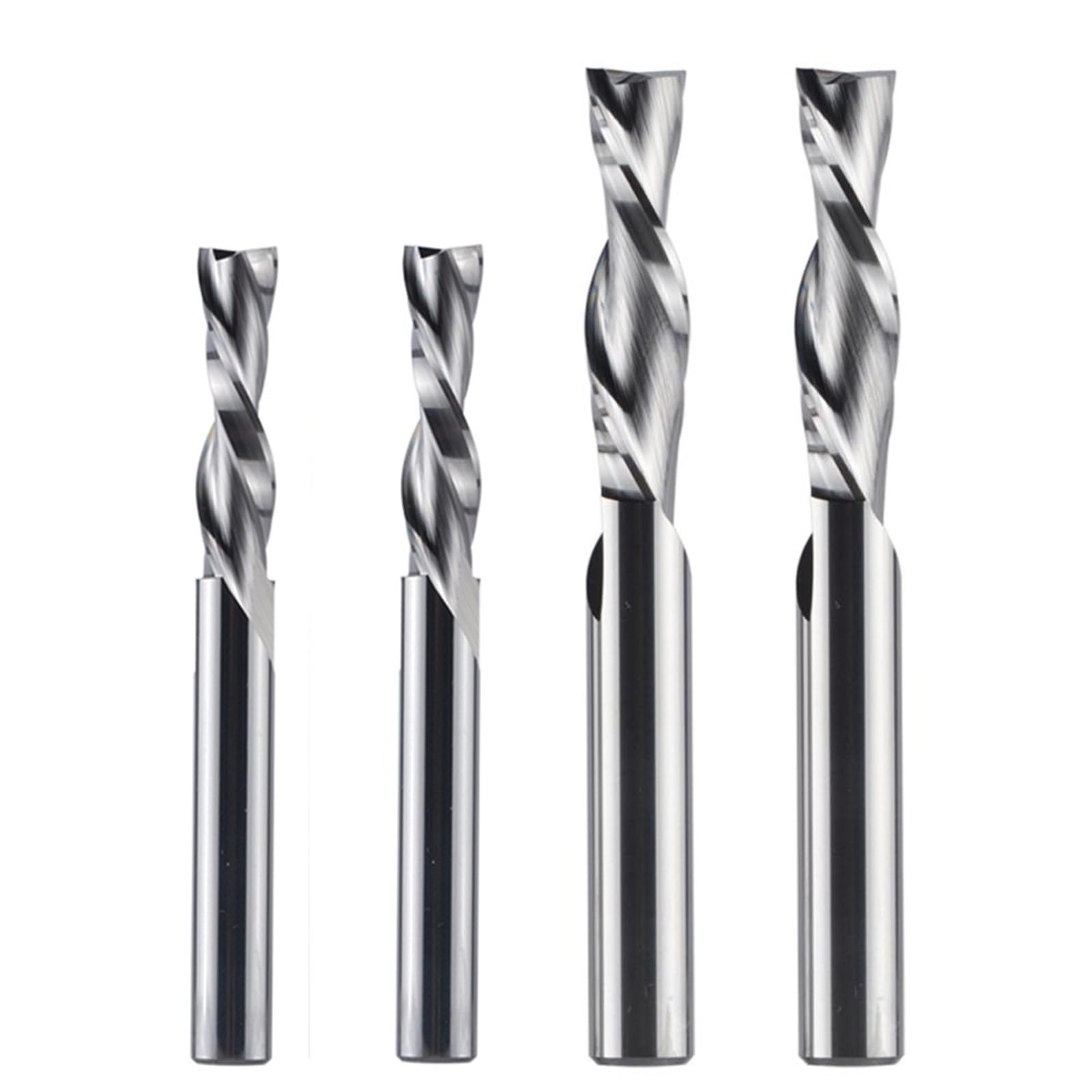 1pc Fresa In Metallo Duro Solido 3.175 4 6 8mm 2 Flauto Router A Spirale Bit Fresa In Metallo Duro Legno MDF Down Cut(WD2F-D8.0-L32)
