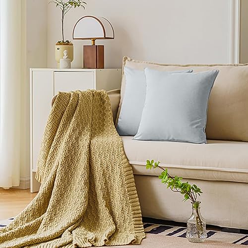 Vista 35 de NiNi ALL - Juego de 2 fundas de almohada impermeables para exteriores, decorativas, para casa de campo, jardín, patio, tienda de campaña, sofá