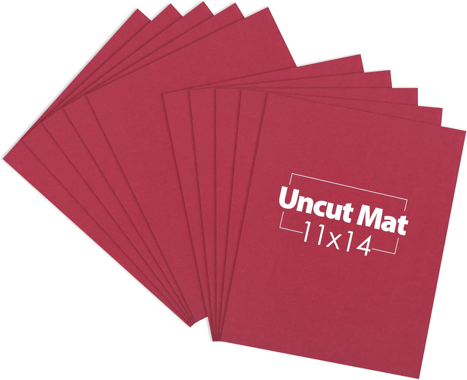 Mat Board Center, 11x14 Red Color Uncut Photo Mat Boards
