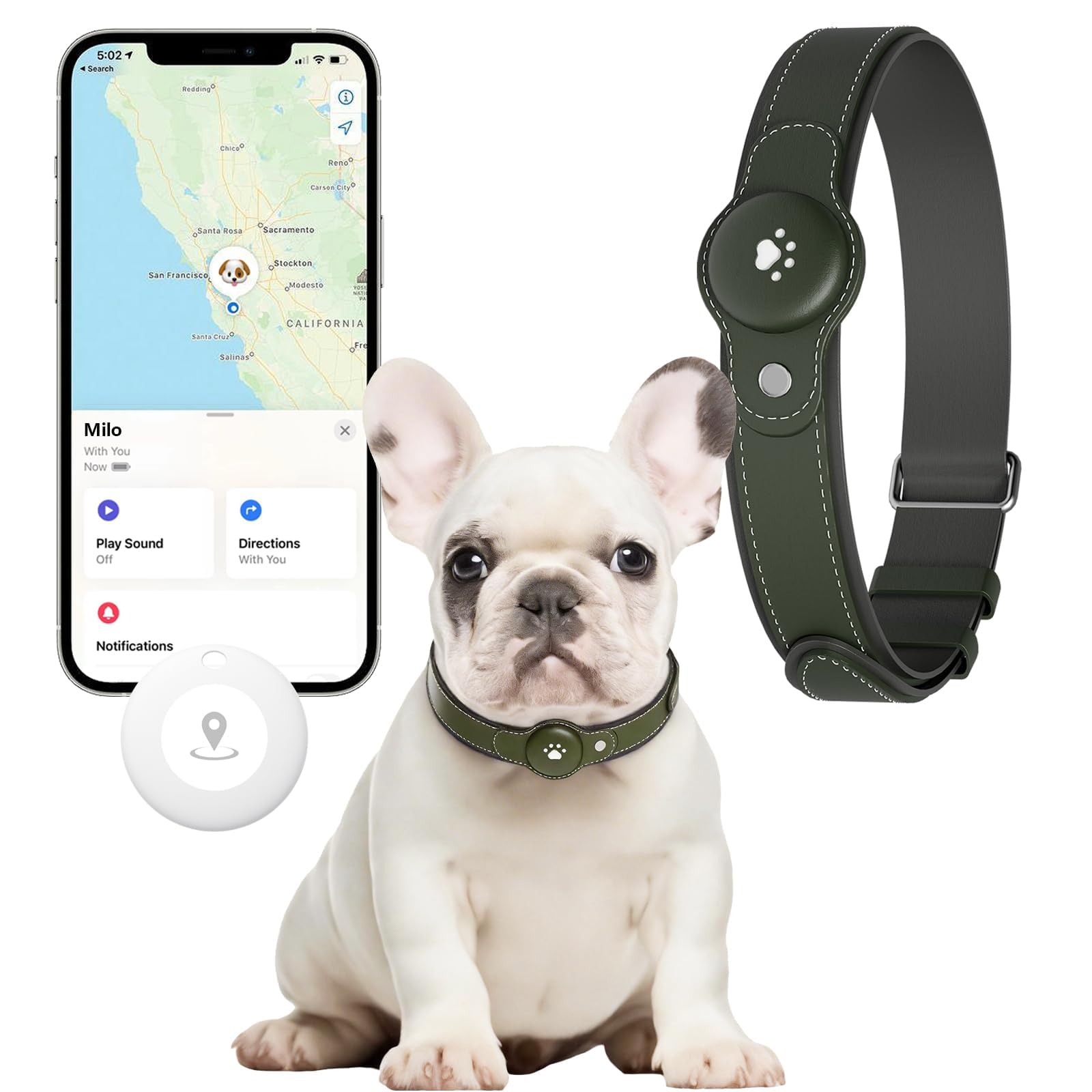 Photo 1 of ***NO Tracker Included***New GPS Tracker for Dogs: Smart Pet Collar with Real-Time Tracking,No Monthly Fee/Subscription (iOS & Android) Waterproof, Anti-Lost,365-Day Long Battery Life GPS Tracker Dog CollaR