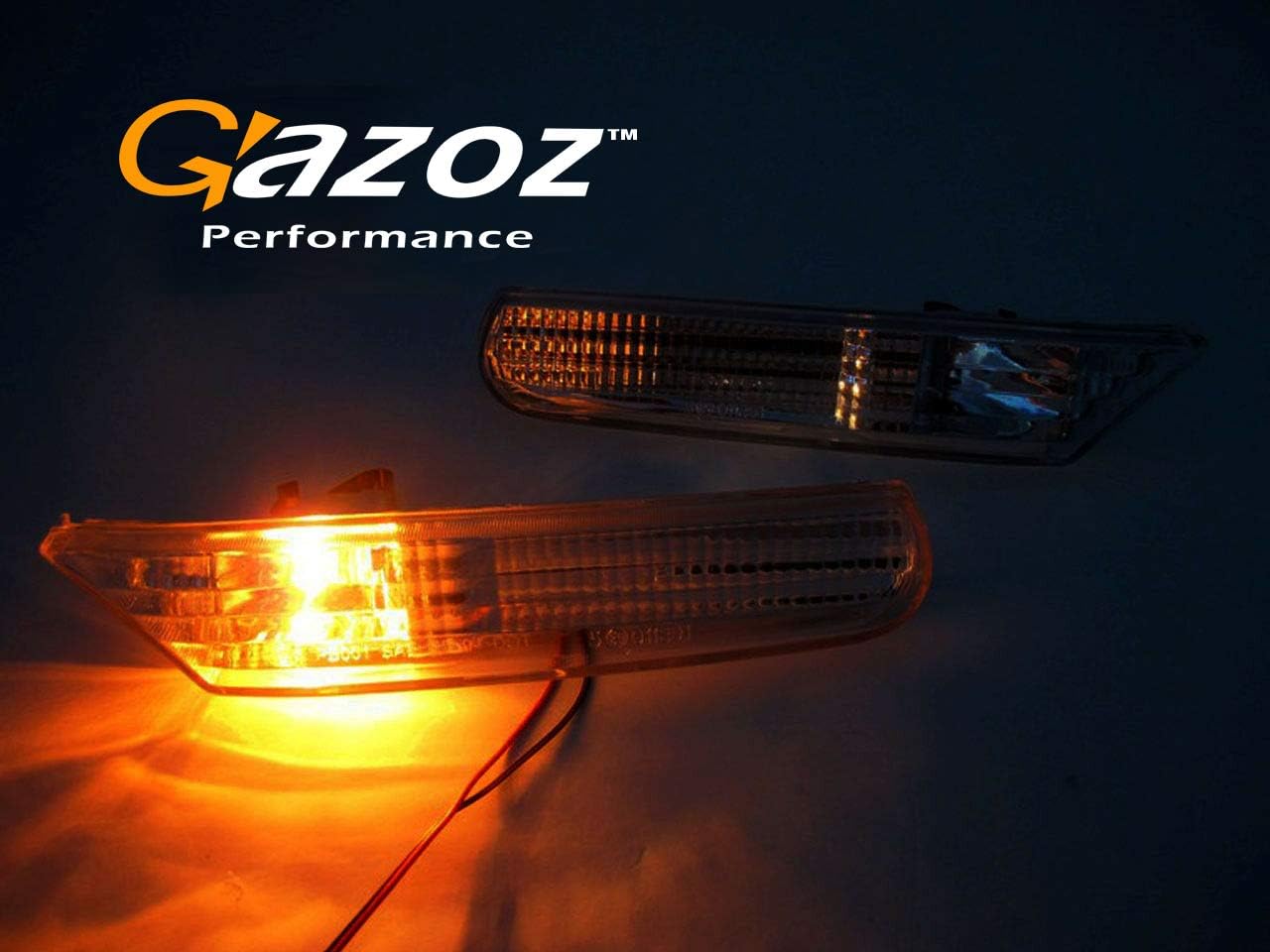 Smoke Side Marker Indicators compatible with 1998-2004 Porsche Boxster 986 Carrera 911 996