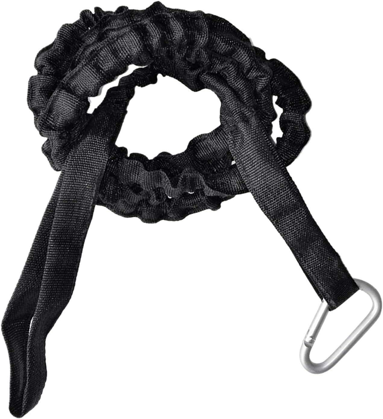 61.4'' Paddle Leash Fishing Rod and Gear Leash Safety Cord for Inflatable Boat, Canoe, Kayak (Black) | Water Sports | Kayaking, Canoeing & Rafting | Accessories