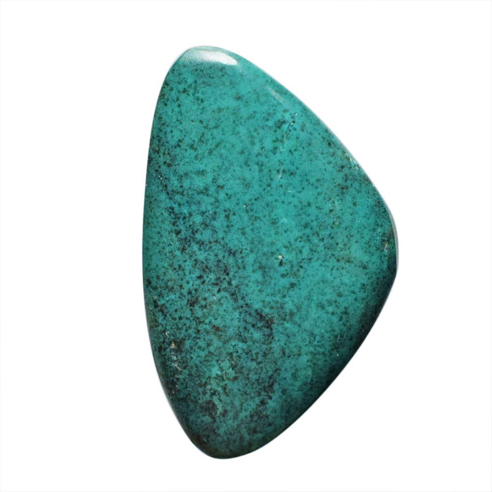 Ravishing ImpressionsNatural Blue Chrysocolla Cabochon Size 40x25x7 MM Smooth Polished Pendant Jewellery Making Physical & Emotion Healing Gemstone, Gemstone, Chrysocolla