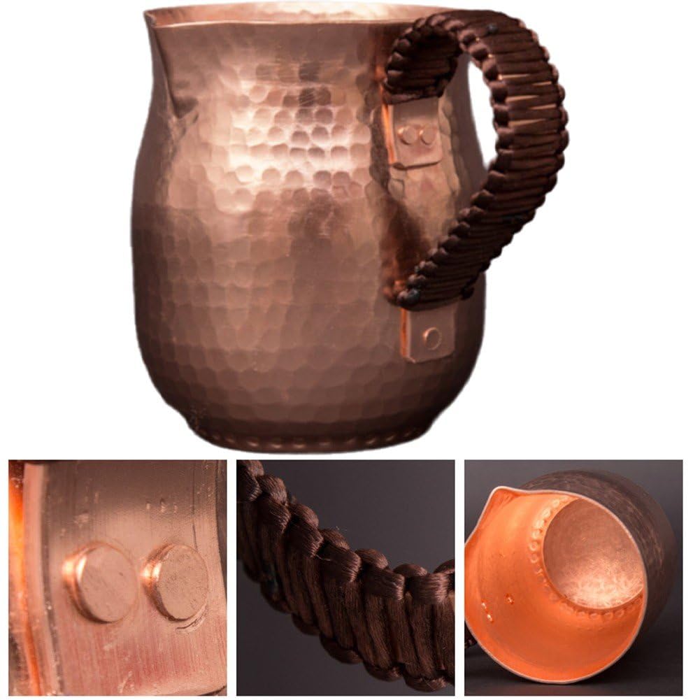 800 di Rame Latte Brocca Brocca di Acqua Brocca di Latte Acqua Teiere Bollitori Martello Tazza Artigianato Articoli E Attrezzature per Acqua, caffè, tè Stoviglie
