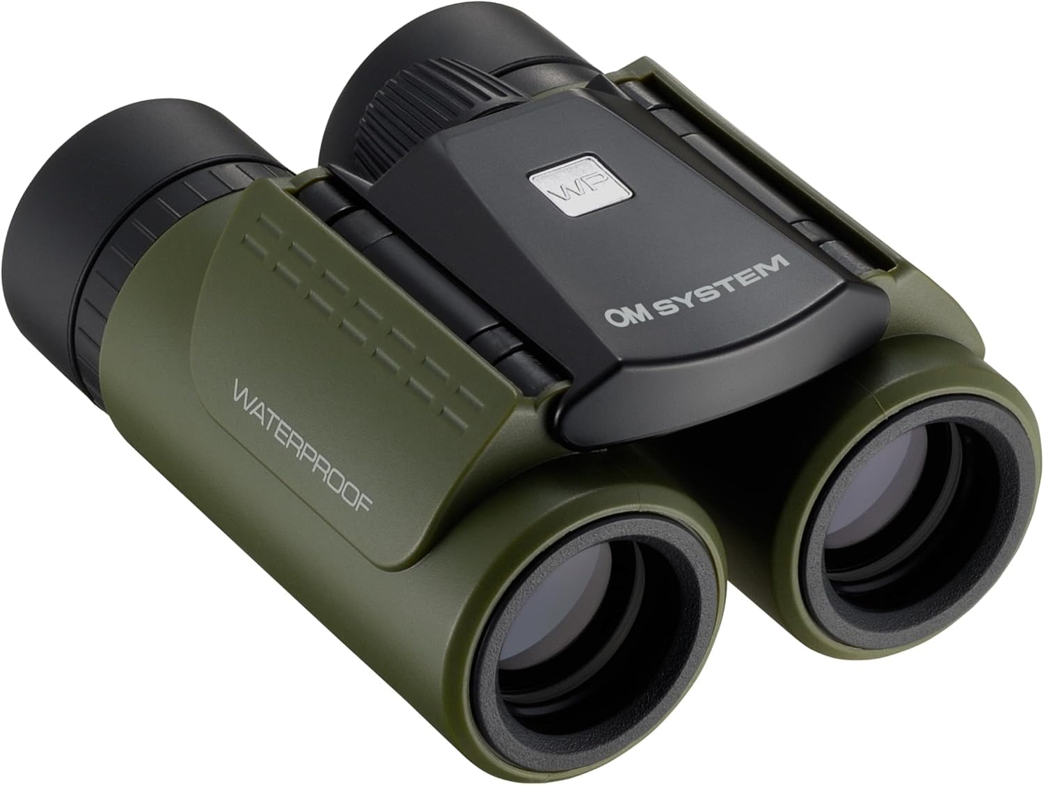 OM SYSTEM 8x21 RC II WP Binocolo Impermeabile Compatto - Grigio Oliva | Design pieghevole ultraleggero con lenti multirivestite per viaggi ed escursioni, lenti nitide e corpo con azoto.