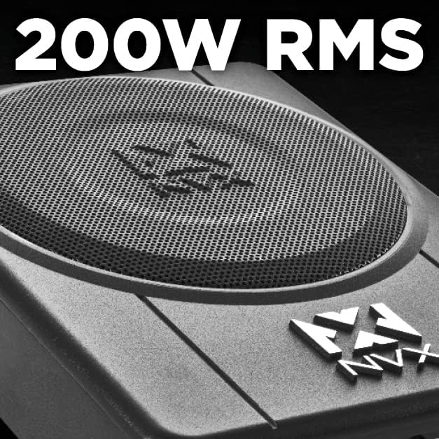 Miniatura 4 de NVX QBUS10P 500W de pico (200W RMS) Subwoofer universal amplificado y cargado de graves rápidos de 10" con puerto para debajo del asiento y pomo