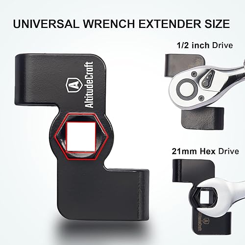 Miniatura 3 de Extensor de llave, barras disyuntoras de 12 pulgada y herramienta extensora de llave hexagonal de 0.827 in para barra tramposa