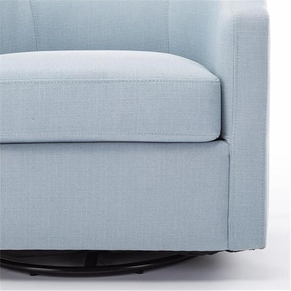 Infinity Swivel Glider Barrel Chair (Sky Blue)