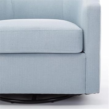 Infinity Swivel Glider Barrel Chair (Sky Blue)