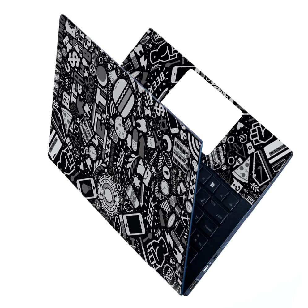ANCIARY Full Laptop Skin Stickers HD Quality Sticker for Laptops Upto 15.6" Compatible with Apple/Dell/HP/Lenovo/Acer/Asus/Sony (Dustproof|Waterproof|Scratchproof|Reusable) - SODA FL EDS (B0C9QLC5Y2) Amazon Price History, Amazon Price Tracker