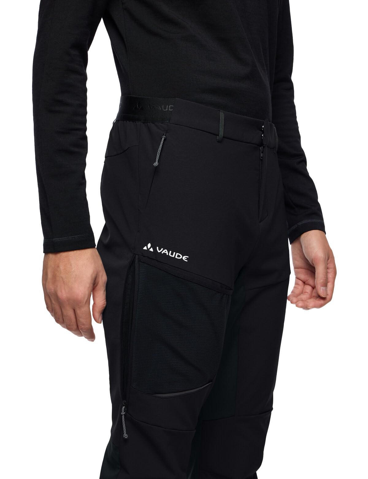 VAUDE Herren sportliche Softshell Skitourenhose Larice Light Pants IV, elastisch, unterschiedlich Winddichte und atmungsaktive Materialzonen, schnelltrocknend, Passform: Slim fit