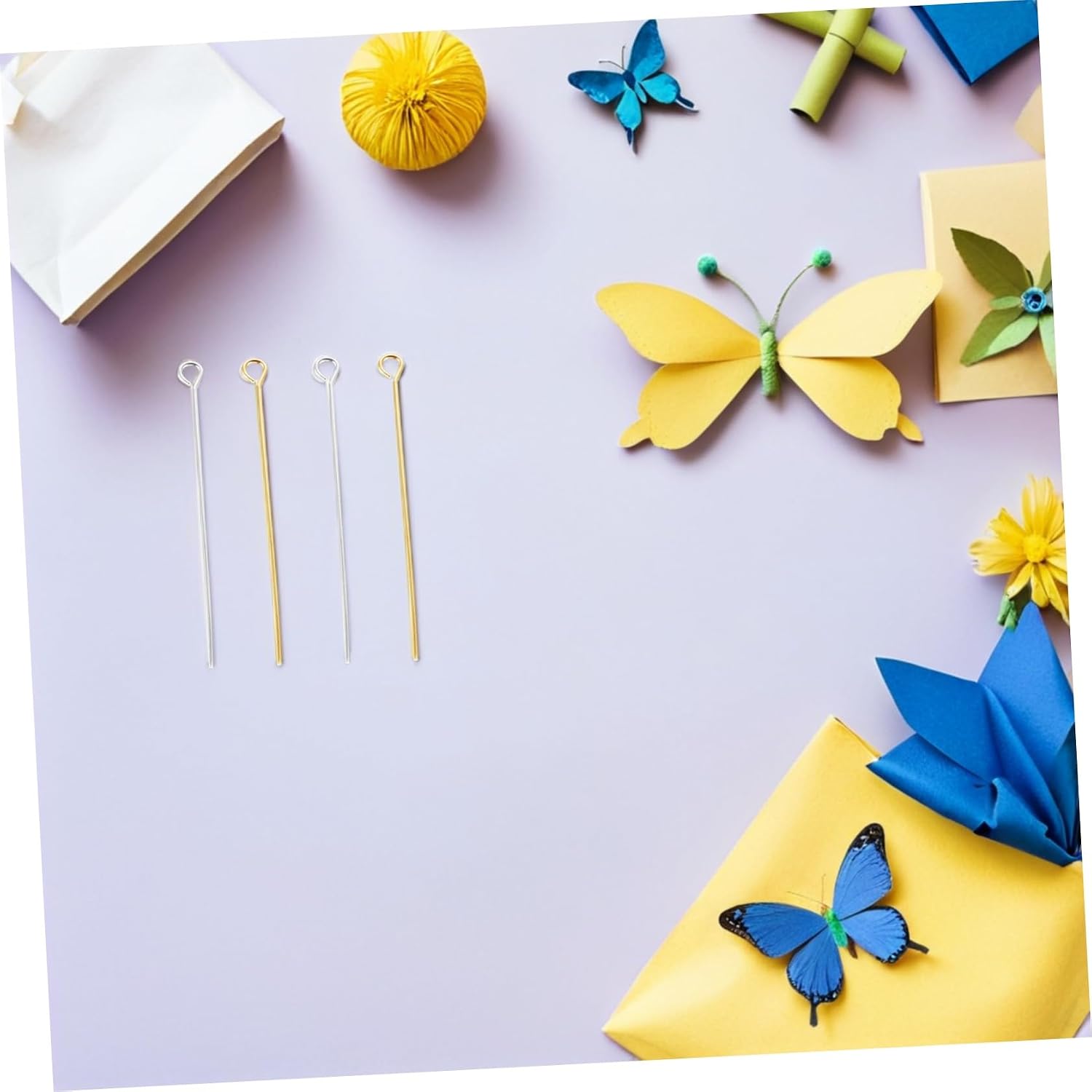 ULTECHNOVO 1200pcs Mini Metal Eye Pins for DIY Jewelry Projects, Iron Material with Open Eye Design for Effortless Beading, for Portable Craft Kits and Jewelry Making Accessories