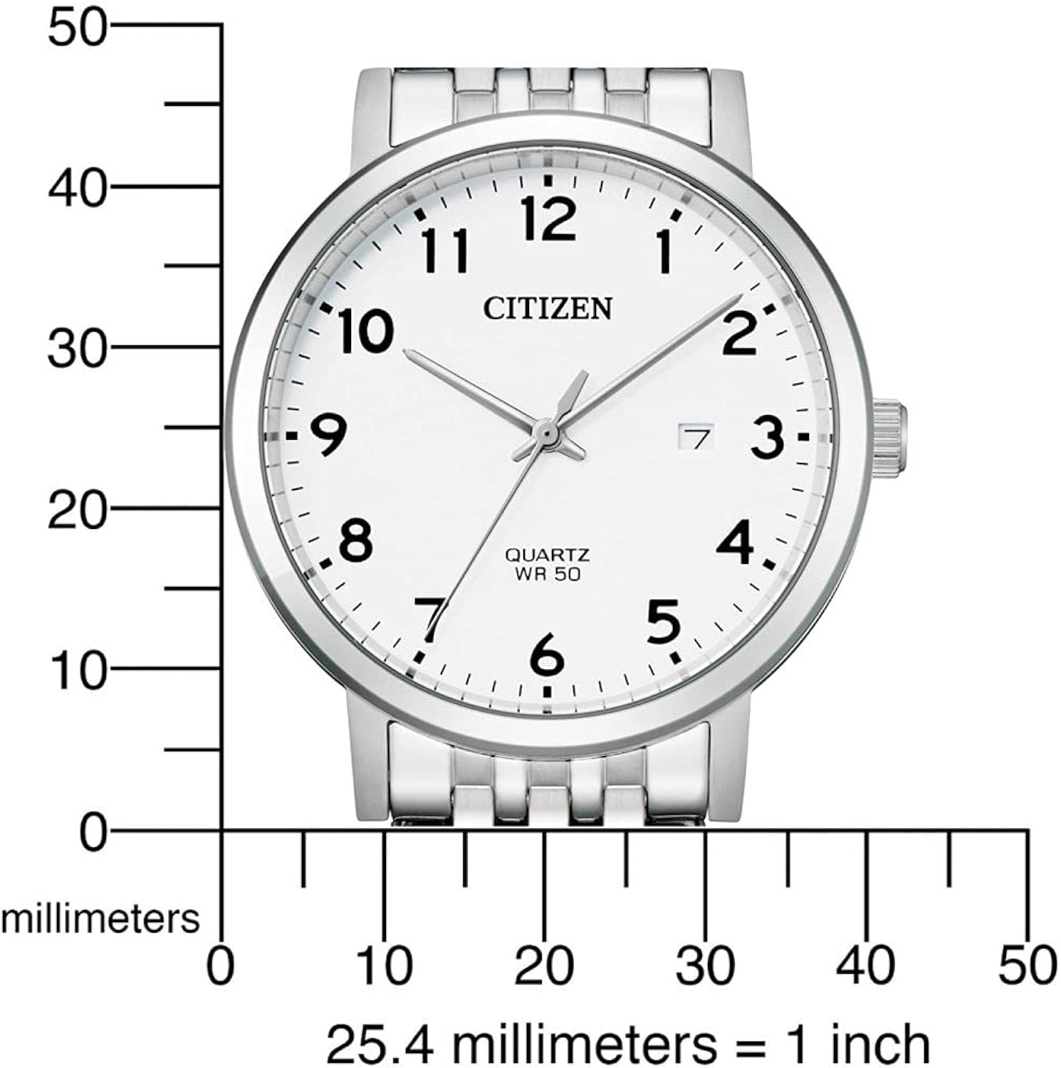Citizen Men Analogue Quartz Watch, Silver - Image 5
