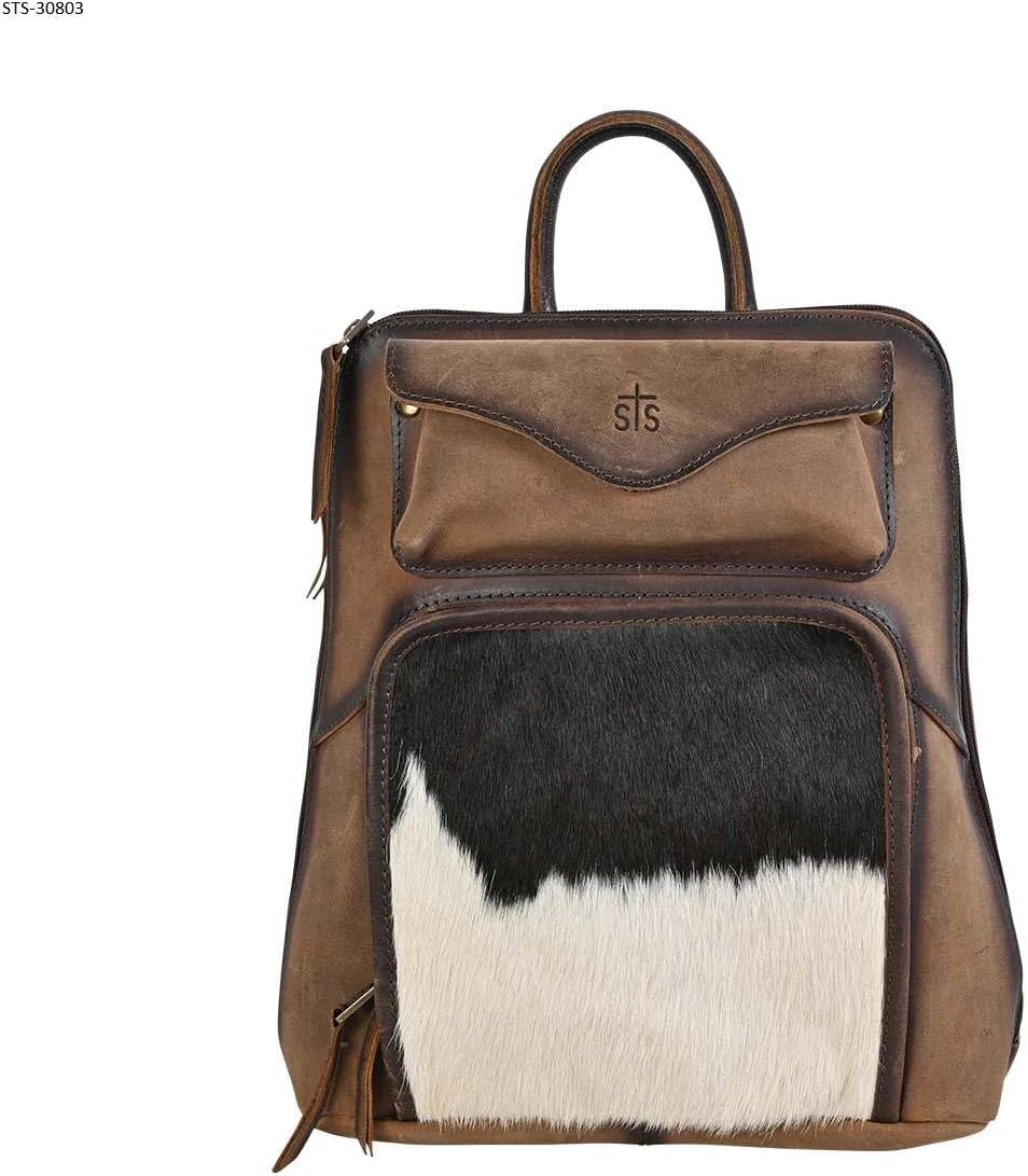 STS Cowhide Sunny Brown Backpack (STS-30803)