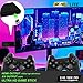 Wireless Retro Game Console, Plug and Play Nostalgia Video Game Stick 4K 10000+ Games Built-in, 9 Classic Emulators, 64G, with Dual 2.4GHz Wireless Controllers Black