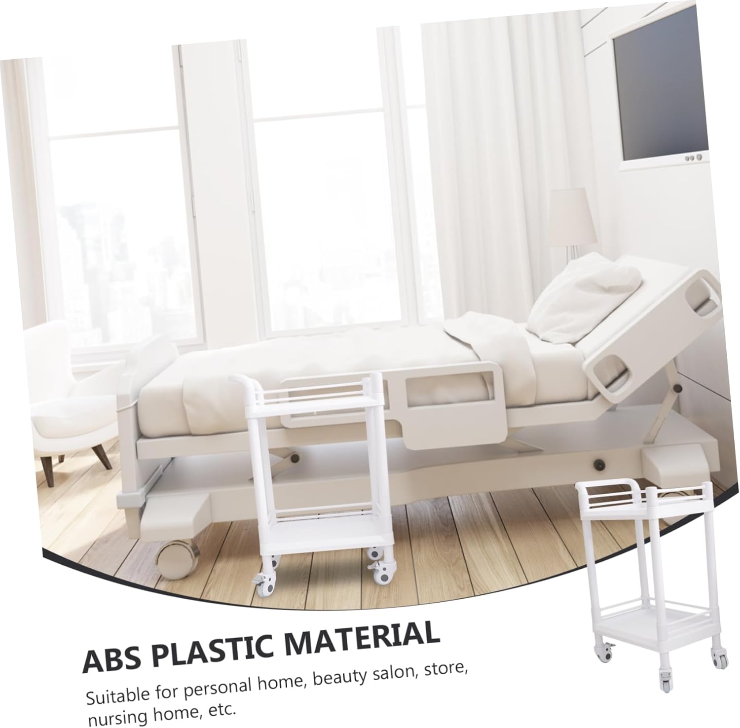 Stylist Supplies Trolley Household Storage Double-Layer Instrumental Cart Small for Salon