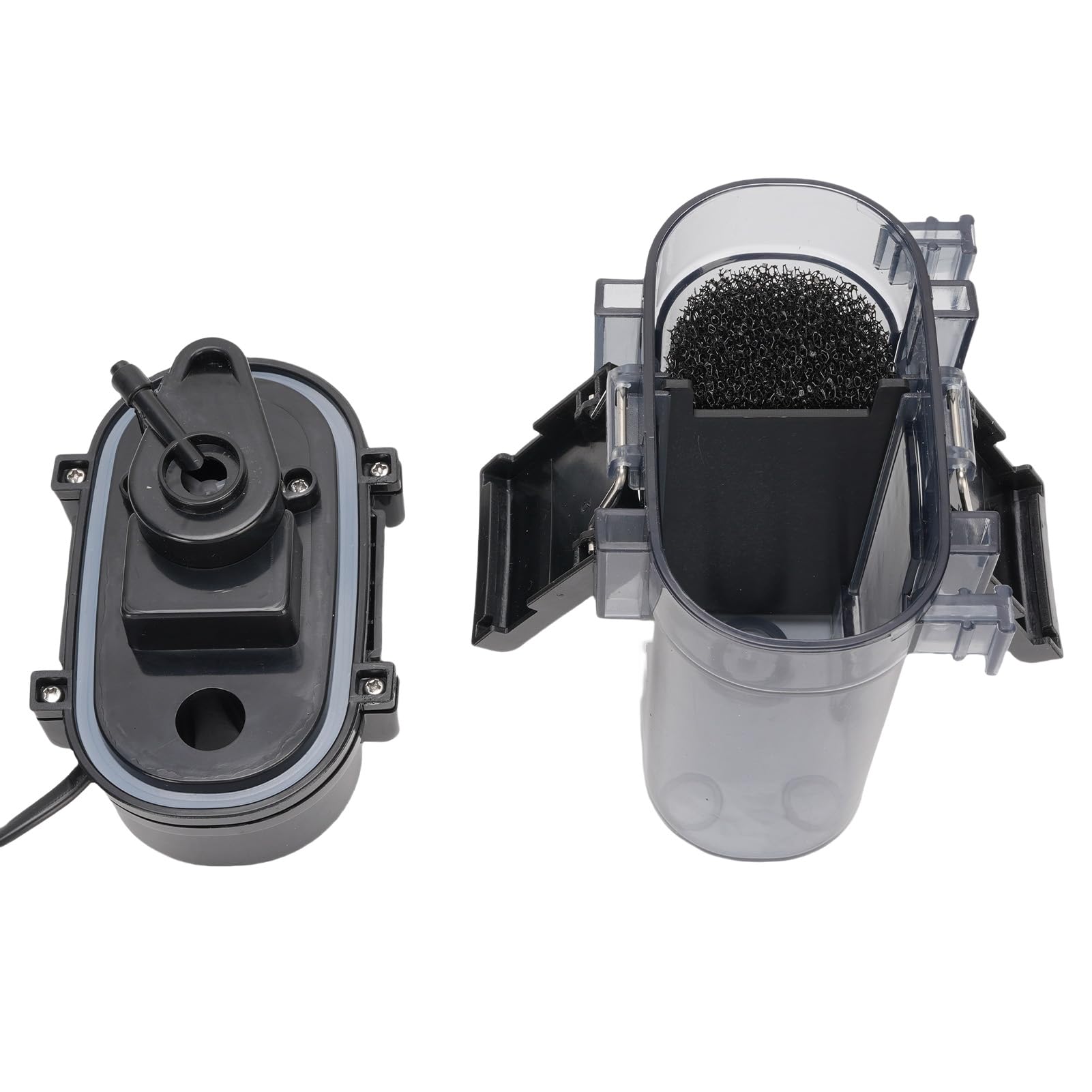 Filtro da Appendere all'acquario, Filtro Esterno per Acquario in plastica 300L/H 4W per Pompa a Pressione dell'Acqua, stagni, stazioni di Lavaggio per Parrucchieri (Spina Europea 220V)