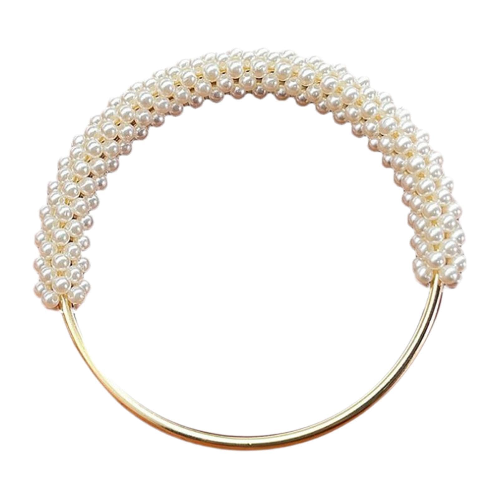 CALANDIS™ Pearl Ring Handle Accessory Pearl Beaded Purse Handle for Purse Making Purse White | Handbag Accessories | Womens Handbags & Bags | Clothing, Shoes & Accessories-image-16