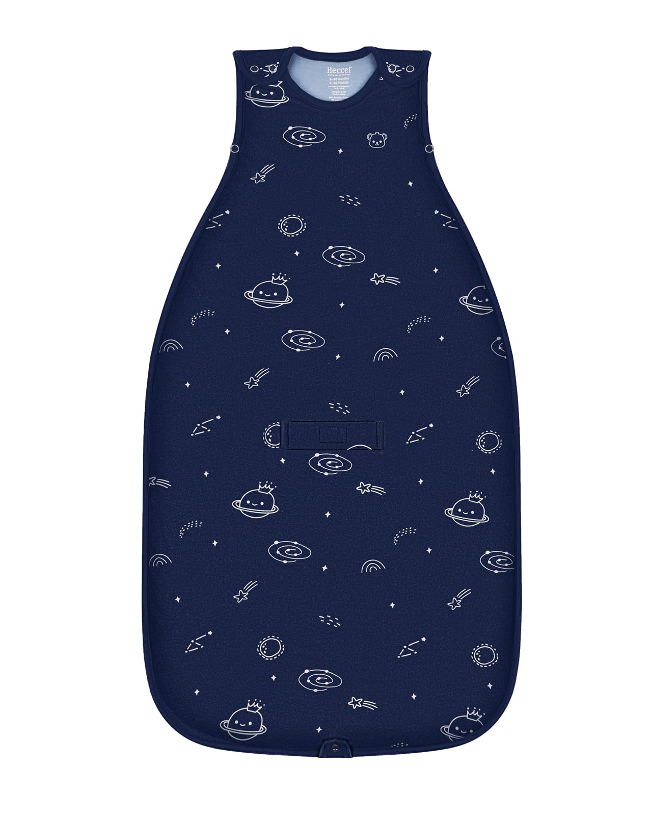 HECCEI Merino Wool Cotton Baby Sleep Sack All-Season 2-Way Zipper Baby Sleeping Bag Adjustable Fit Baby Wearable Blanket