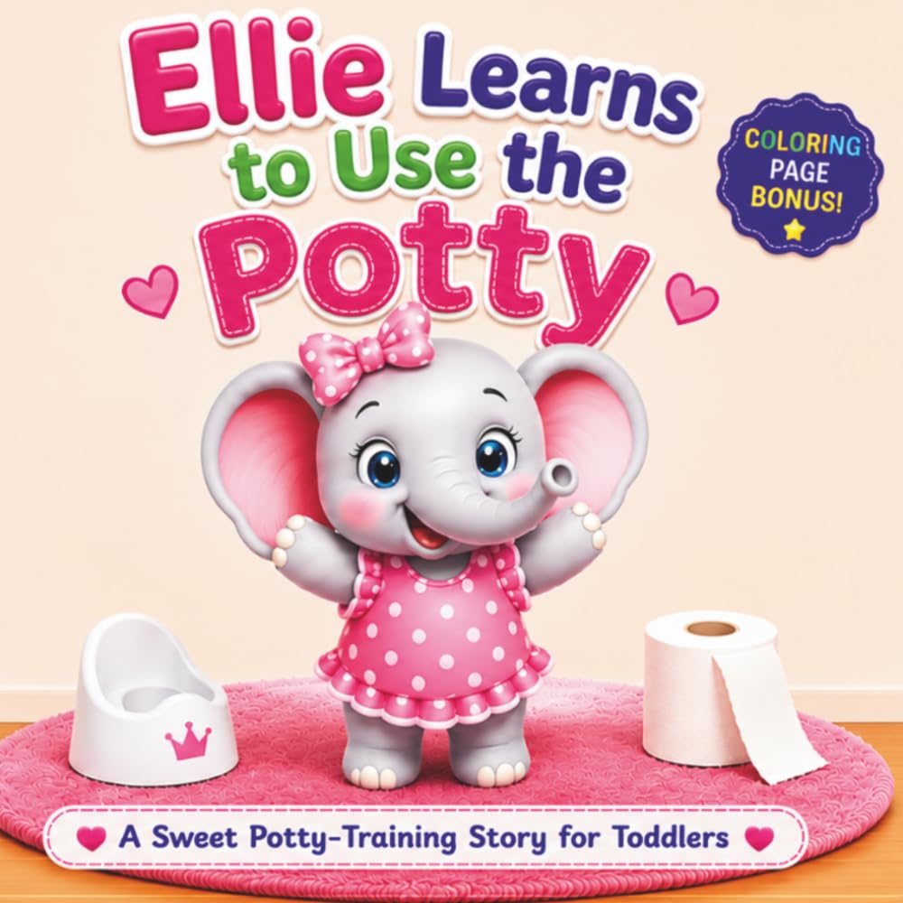 Ellie Learns to Use the Potty: A Sweet Potty-Training Story for Toddlers (Ellie the Elephant Series)