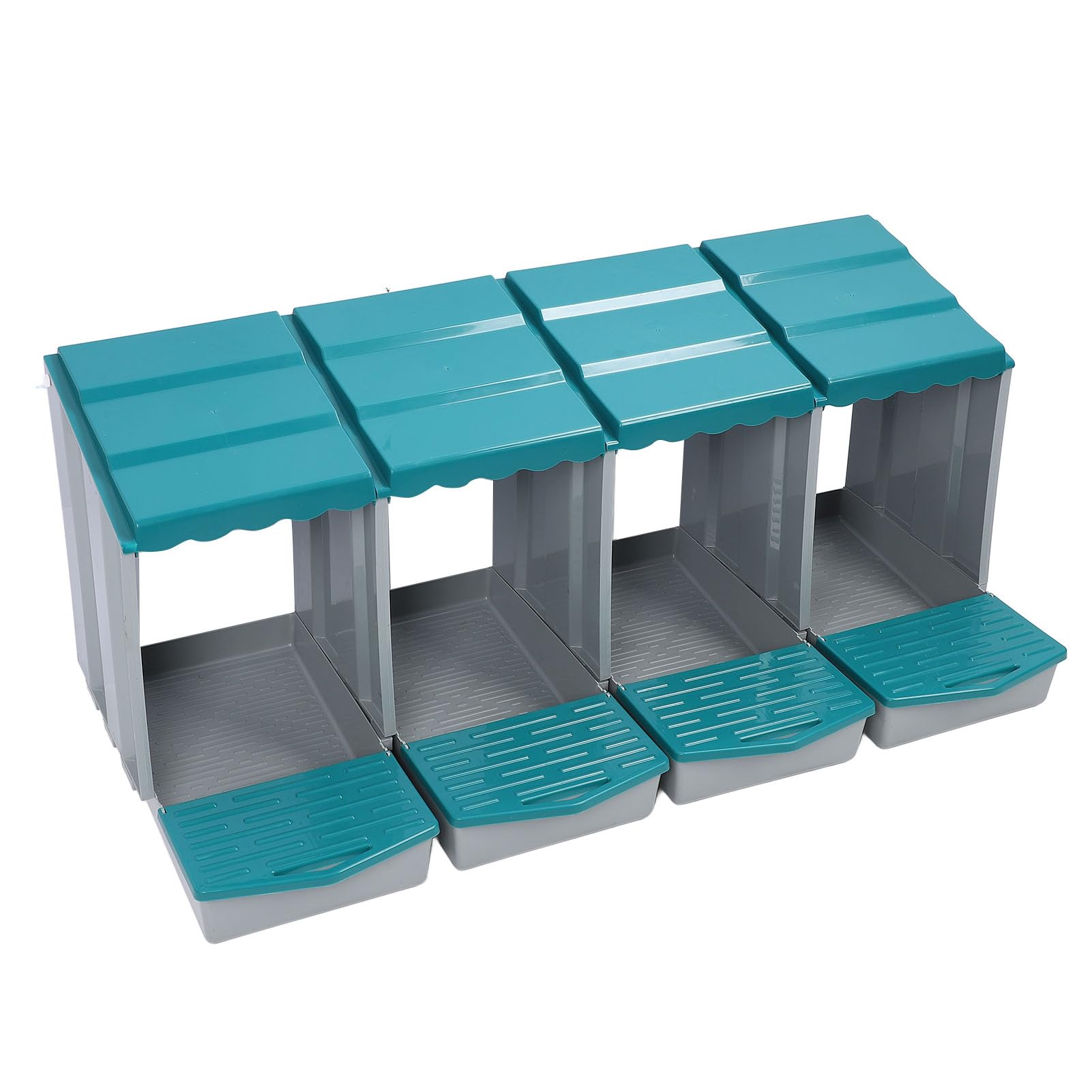 Qcwwy Caja Nido para Gallinas de 6 Orificios, Caja para Poner Huevos de Material PP con Percha Oscilante, Fácil Montaje, Diseño Extraíble para una Rápida Recolección de Huevos, Calidez