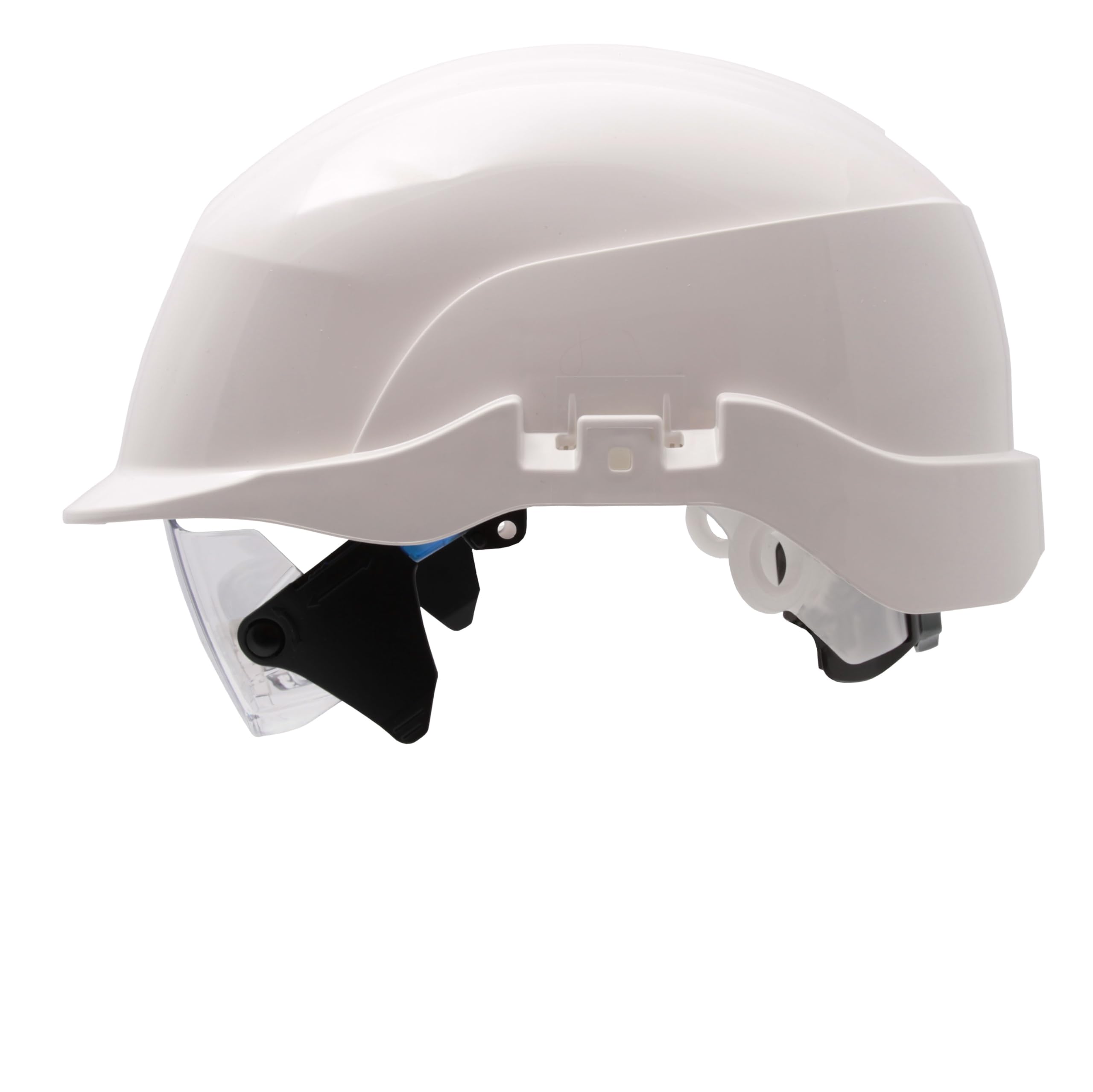 Centurion - Casco di sicurezza con protezione per gli occhi, casco industriale Spectrum Secureplus con occhiali integrati, perfetto se si indossano occhiali da vista durante il lavoro, ventilato