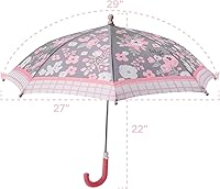 Vista 14 de Stephen Joseph, Paraguas para niños pequeños con cierre sin pellizcos y diseño colorido