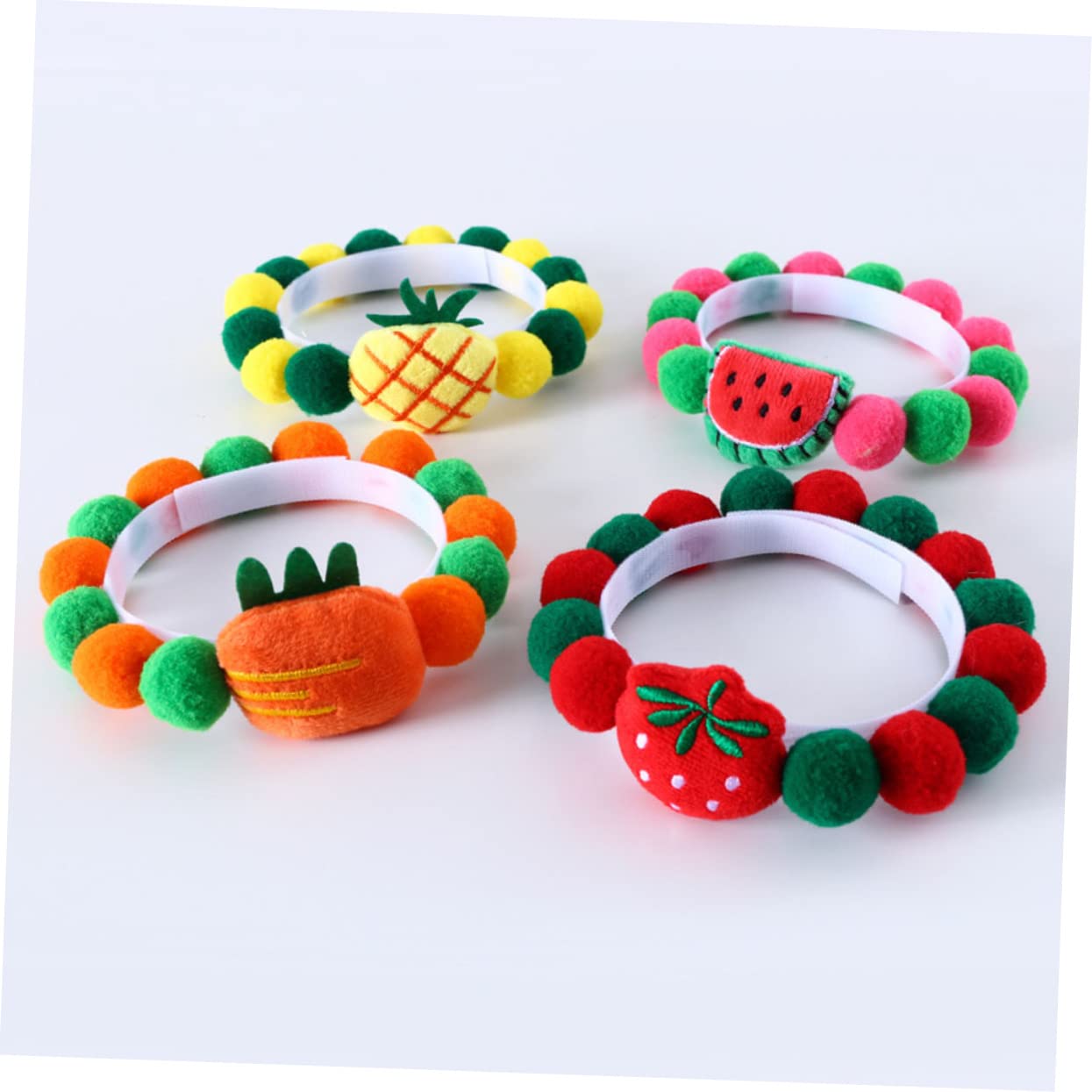 POPETPOP 12stücke Teiliges Katzenhalsband Mit Bunten Fruchtbällen Einstellbares Und Atmungsaktives Halsband Für Haustiere Für Festivals Und Partys