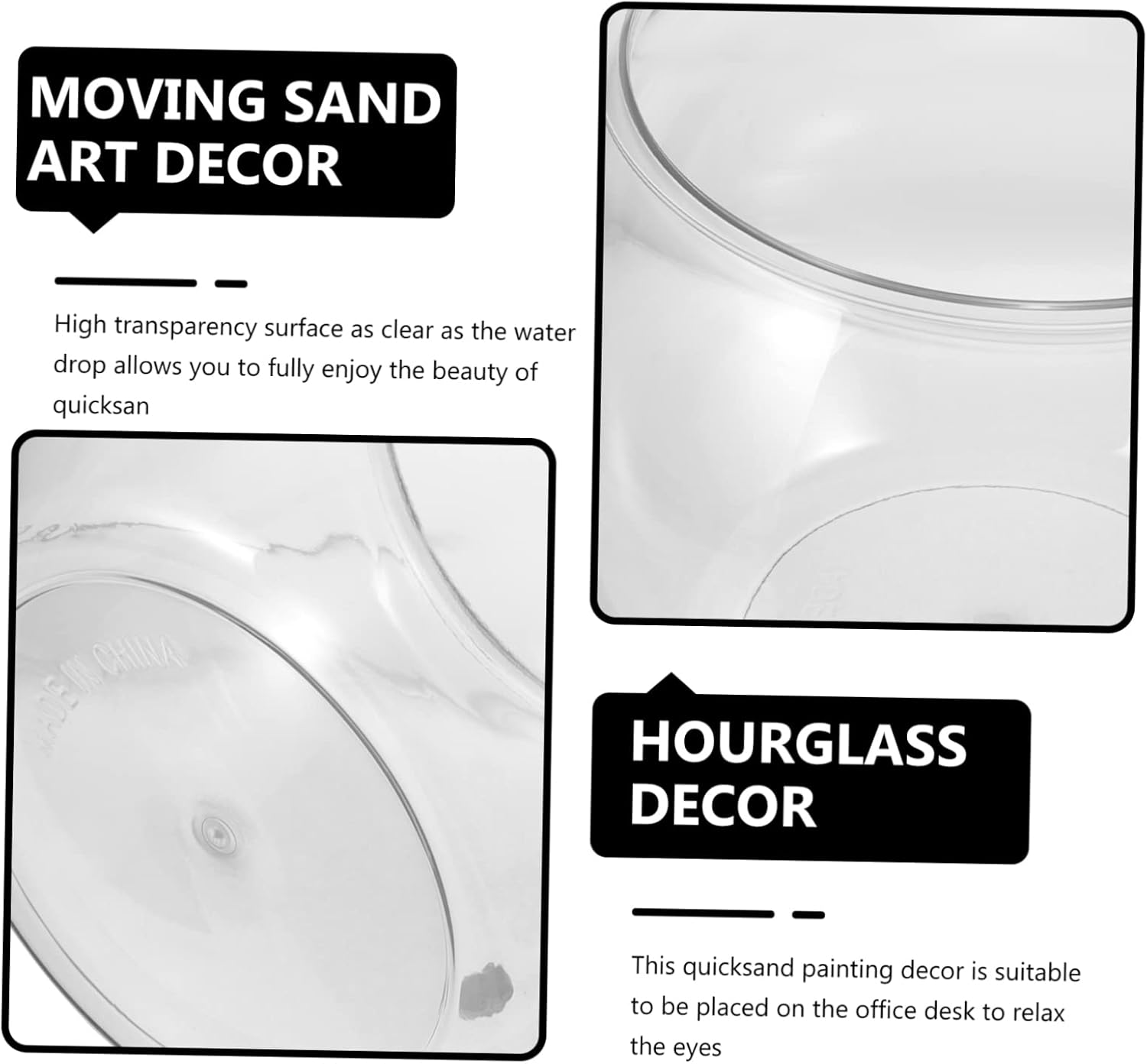 Transparent Fish Tank 7.87X7.87X6.69In Plastic Fish Bowl for Small Pets Goldfish Turtle Desktop Aquarium Decorative Micro Landscape Container