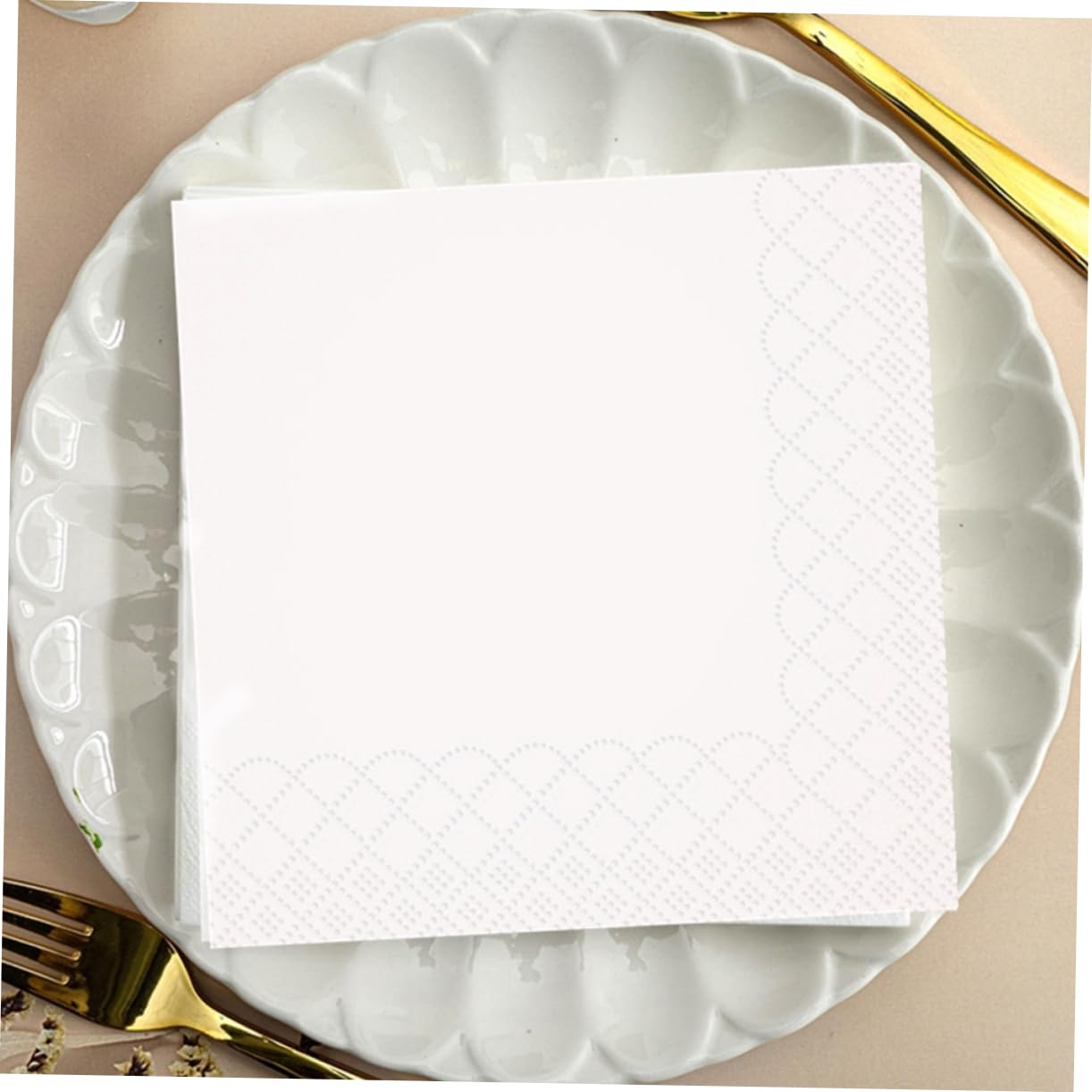 Servilletas Desechables para Invitados de Doble Capa con Borde