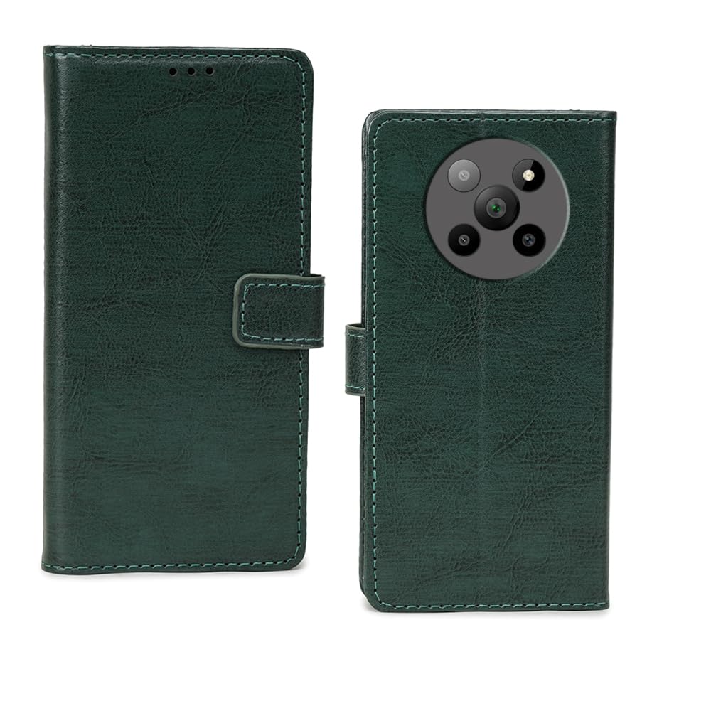Pinaaki Enterprises Lava Agni 2 5G Flip Cover | Premium Leather Finish Flip Cover | with Card Pockets | Wallet Stand |Complete Protection Flip Cover for Lava Agni 2 5G - Vintage Green (B0D29KL3K6) Amazon Price History, Amazon Price Tracker