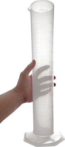 Miniatura 2 de Cilindro graduado, 1000 mL - Tolerancia clase B - Base octogonal - Plástico de polipropileno - Calidad industrial, Autoclavable - Eisco Labs