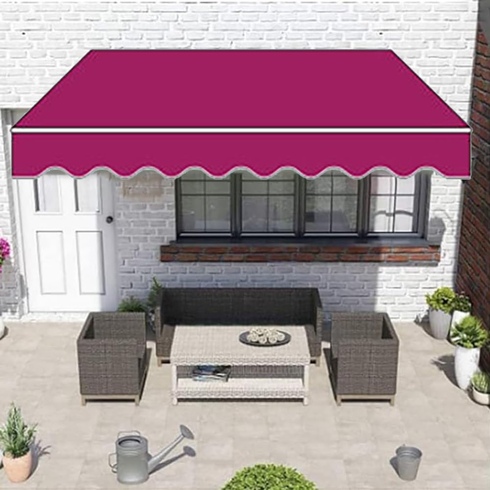 Toile de rechange pour auvent de 4x5x4 m rose pour jardin et terrasse