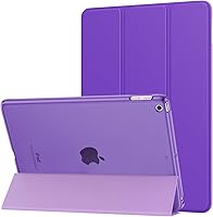Vista 21 de MoKo Funda para iPad 9.7 Pulgadas 2018/2017 de 6ª/5ª Generación, Funda Inteligente delgada y ligera con soporte con Protector Trasero Translúcido