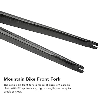 ALPHA カーボンファイバー フロントフォーク Amazon | 自転車フロントフォーク、25.4MMカーボンファイバー